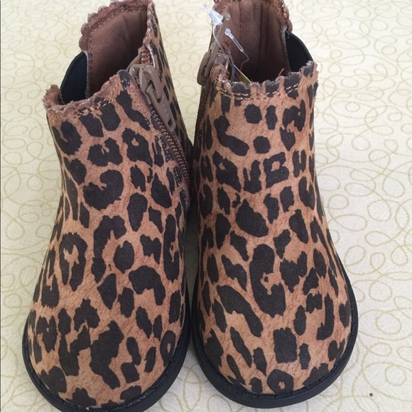Baby Girls Lepard Zipper Garanimals  Infants Boot - Picture 8 of 8